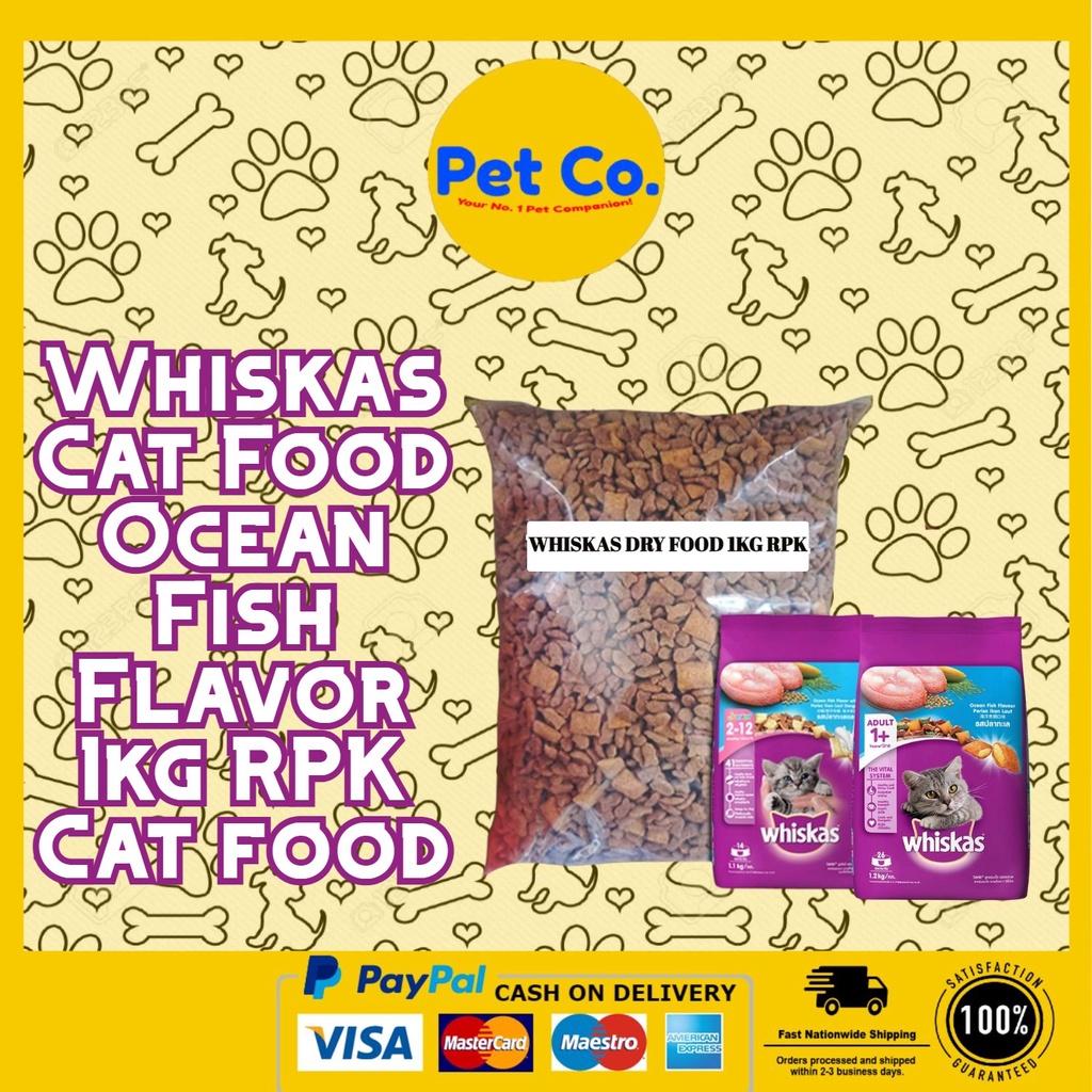 Whiskas Cat Food Ocean Fish Flavor 1kg Shopee Philippines