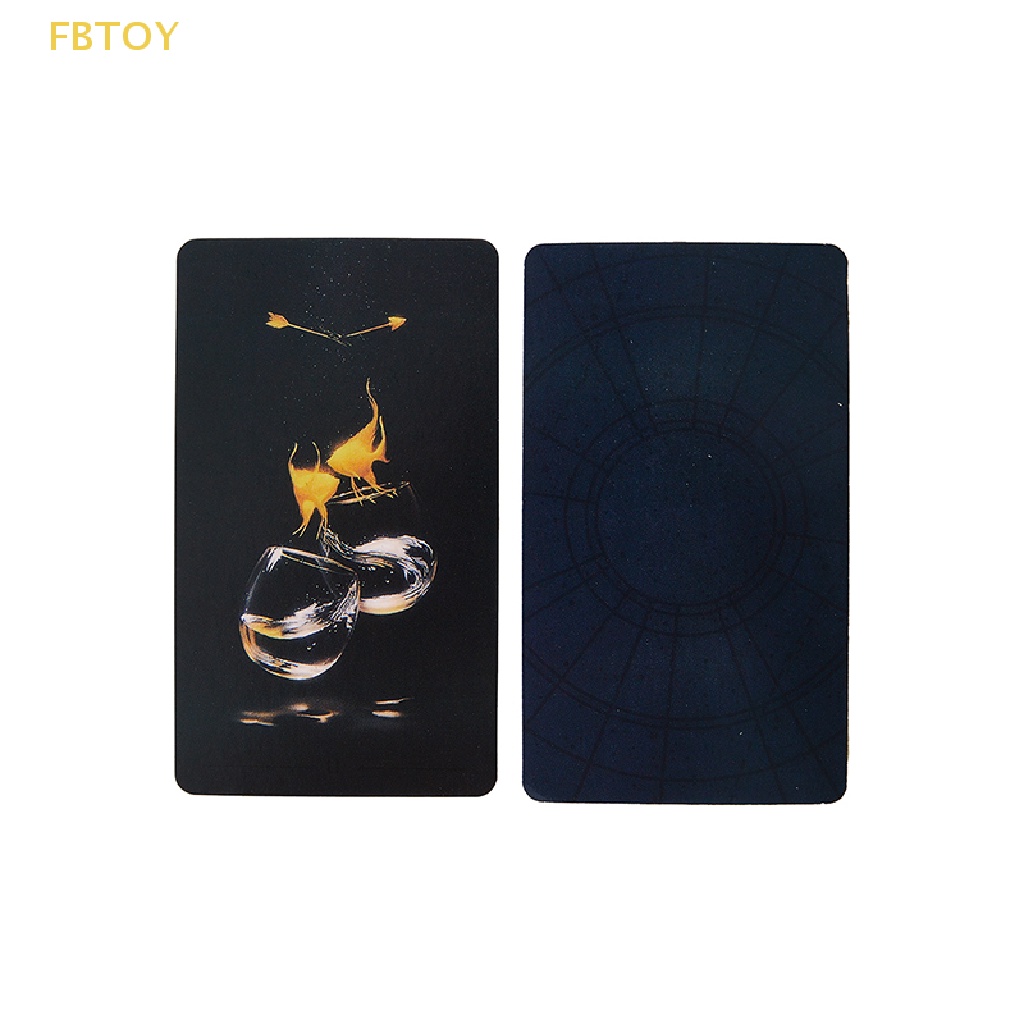 FBTOY True Black Tarot Cards English Version Oracle Divination Fate