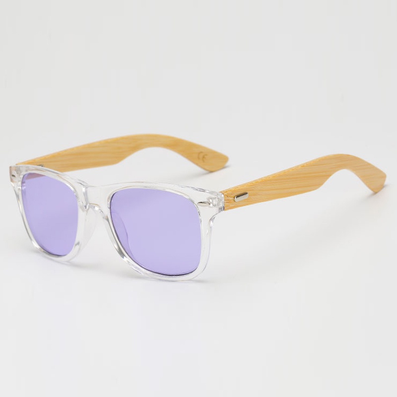 Locs Sunglasses - Men's Classic Flat Top Frame - In Black & Woodgrain - Foto 10