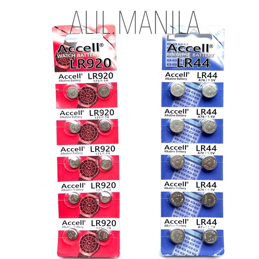 ACCELL LR920 171 / LR44 A76 1.5v ALKALINE BATTERY | Shopee Philippines