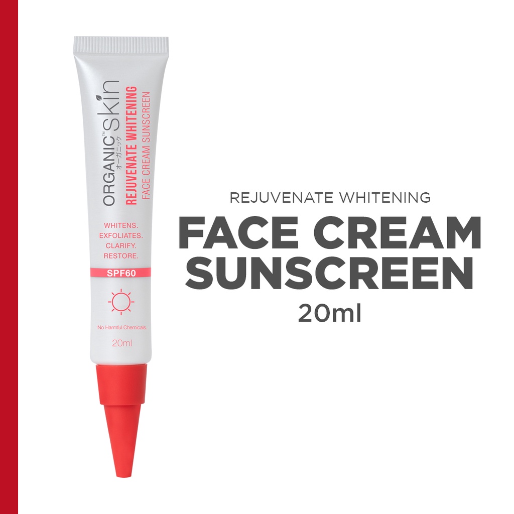 Organic Skin Japan Rejuvenate Whitening Face Cream Sunscreen 20ml