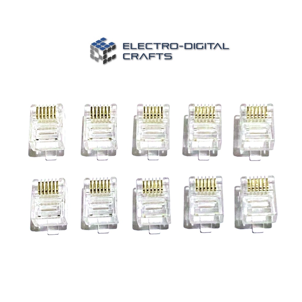 10 pcs RJ12 Telephone Connector Shopee Philippines