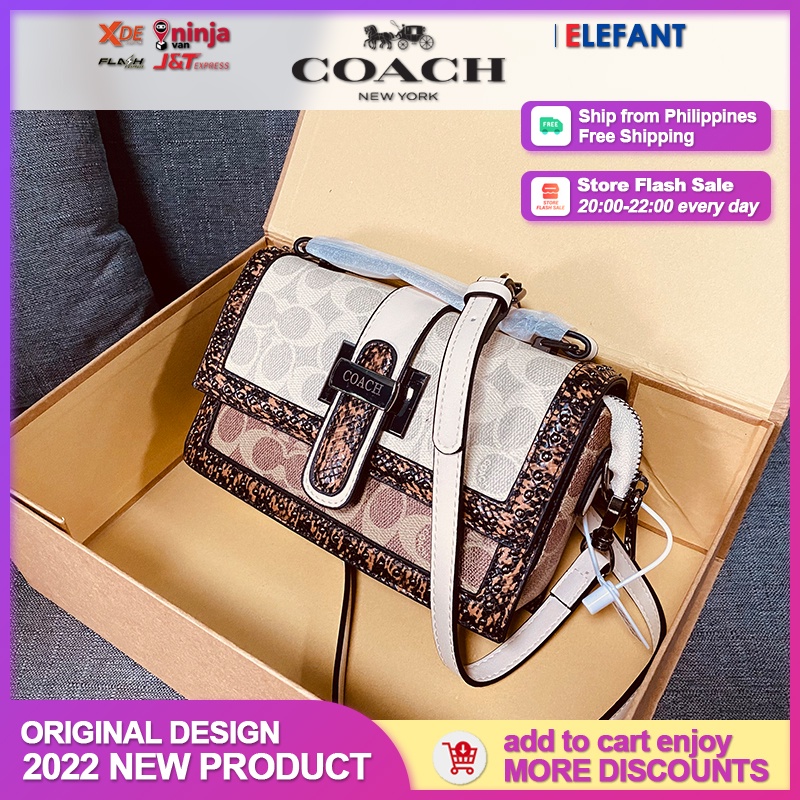 COACH Women's Bag Tote Bag Fashion Shoulder Bag Versatile Handbag COD