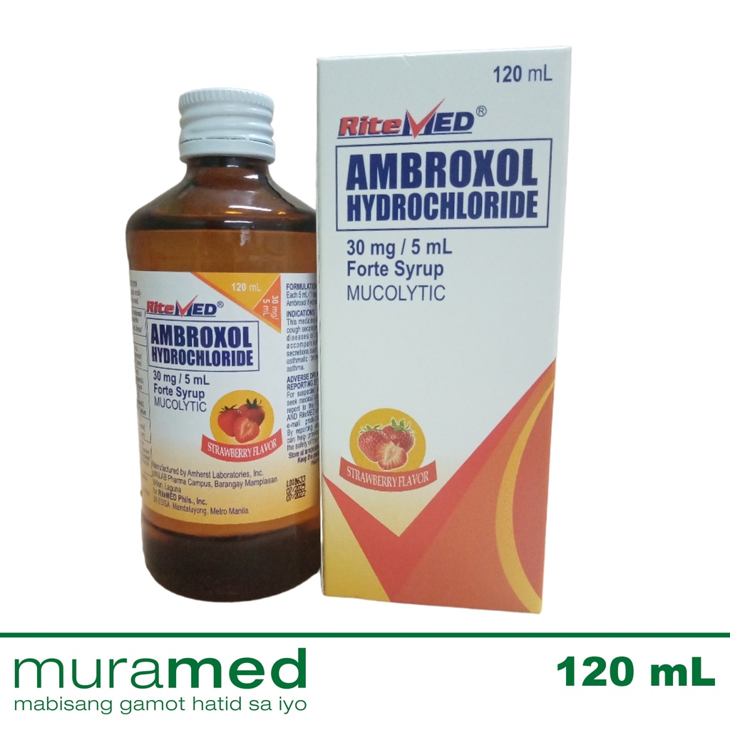 RiteMED Ambroxol Syrup 120 mL Shopee Philippines