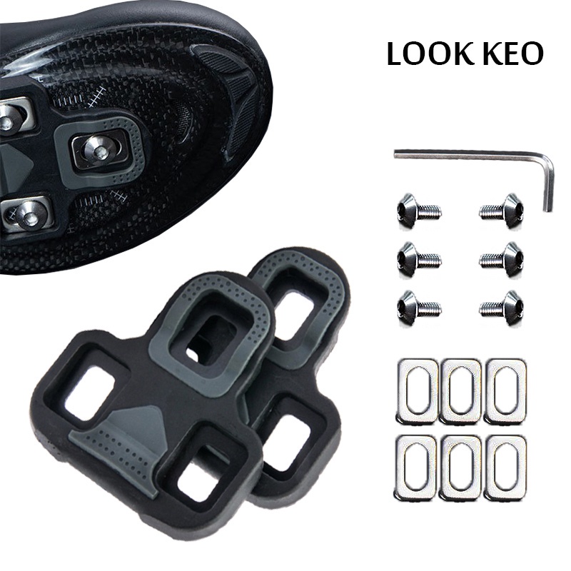 BUCKLOS Cycling Shoe Self Lock Pedal Cleats Road Bike Pedal Cleat LOOK DELTA Durable 4.5 Degree Road Cleat for LOOK KEO Shopee Philippines