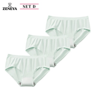 Set of 3 pcs) Zeneya Seamless Boyleg Boxer Panty For Women