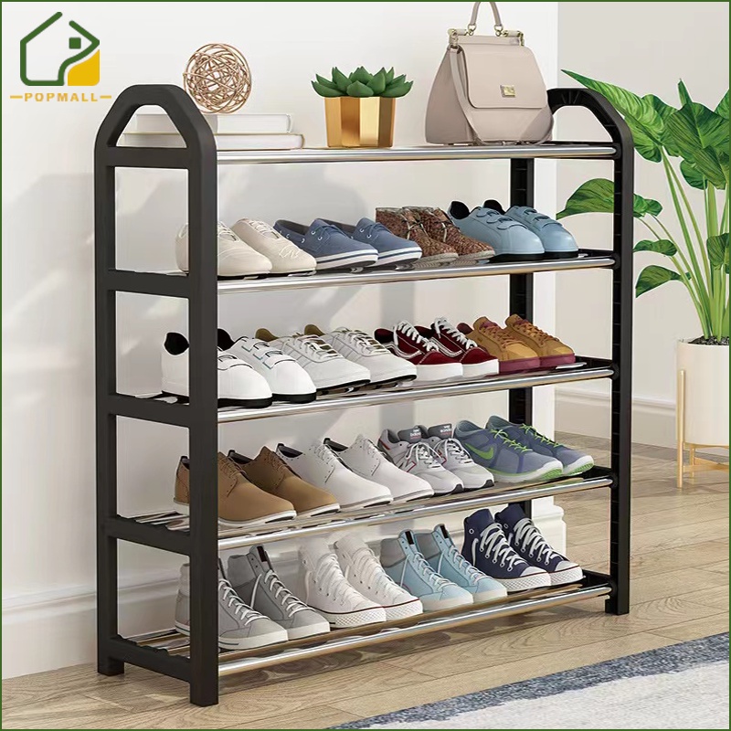 PoP Shoe Rack Simple Multilayer Shoe Stand Stainless Steel Shoe Rack