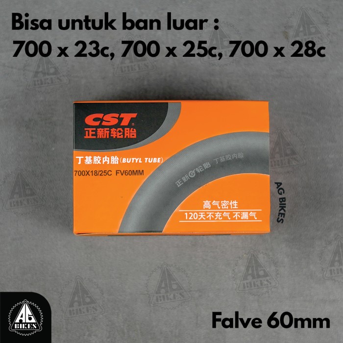 Fixie And ROAD BIKE CST 700C FALVE 60MM Inner Tube ORIGINAL BEST
