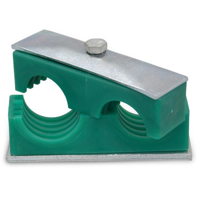 Plastic Pipe Clamp Light DoubleHole Pipe Clip Marine Hydraulic Pipe