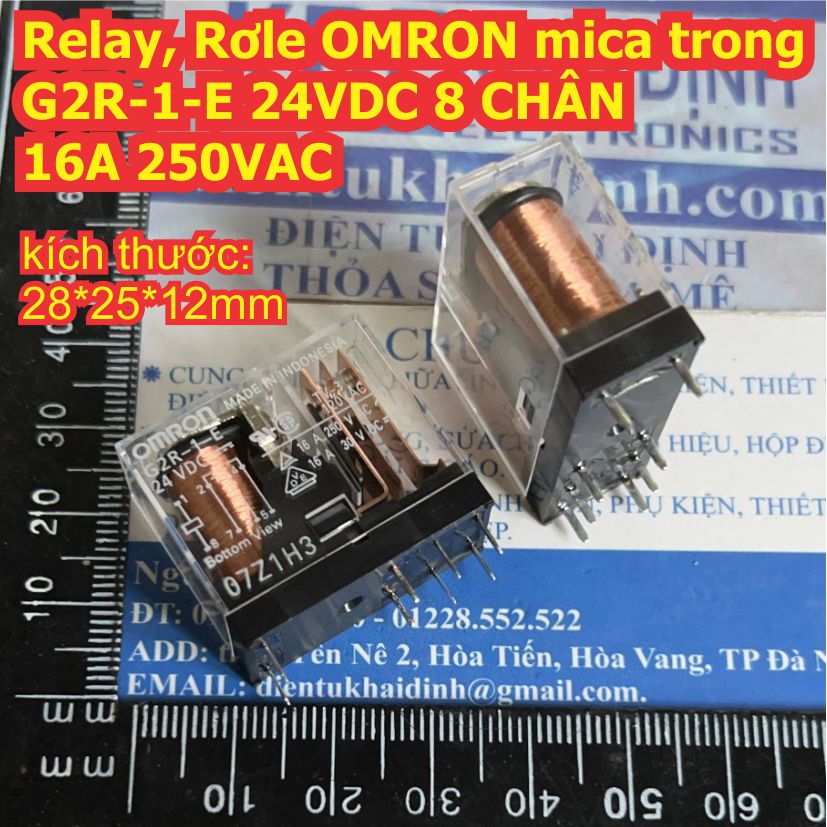 Relay Relay OMRON G2R-1-E 8 pins 16A / G2R-1 5 pins 10A 250Vac 12VDC ...