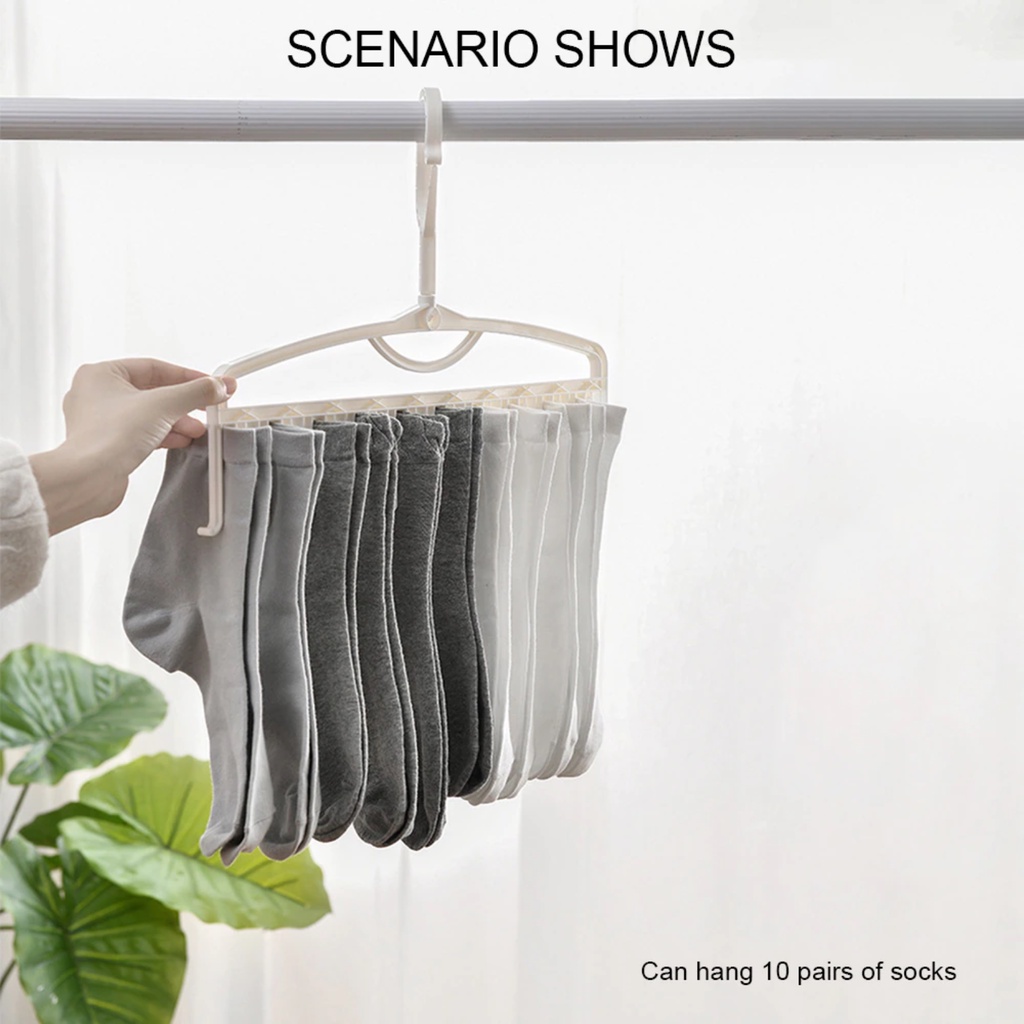 Magical Socks Hangers Space Saving Hanger Clothes Organizer Drying