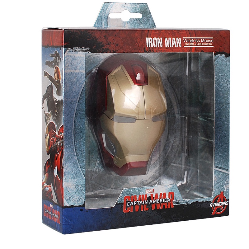 Creative Marvel's Wireless Optical MK46 Iron Man Mice Mouse | Shopee ...