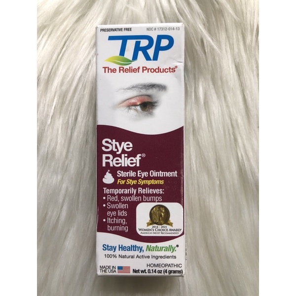 The Relief Products® Stye Relief® Eye Ointment, 0.14 Shopee Philippines