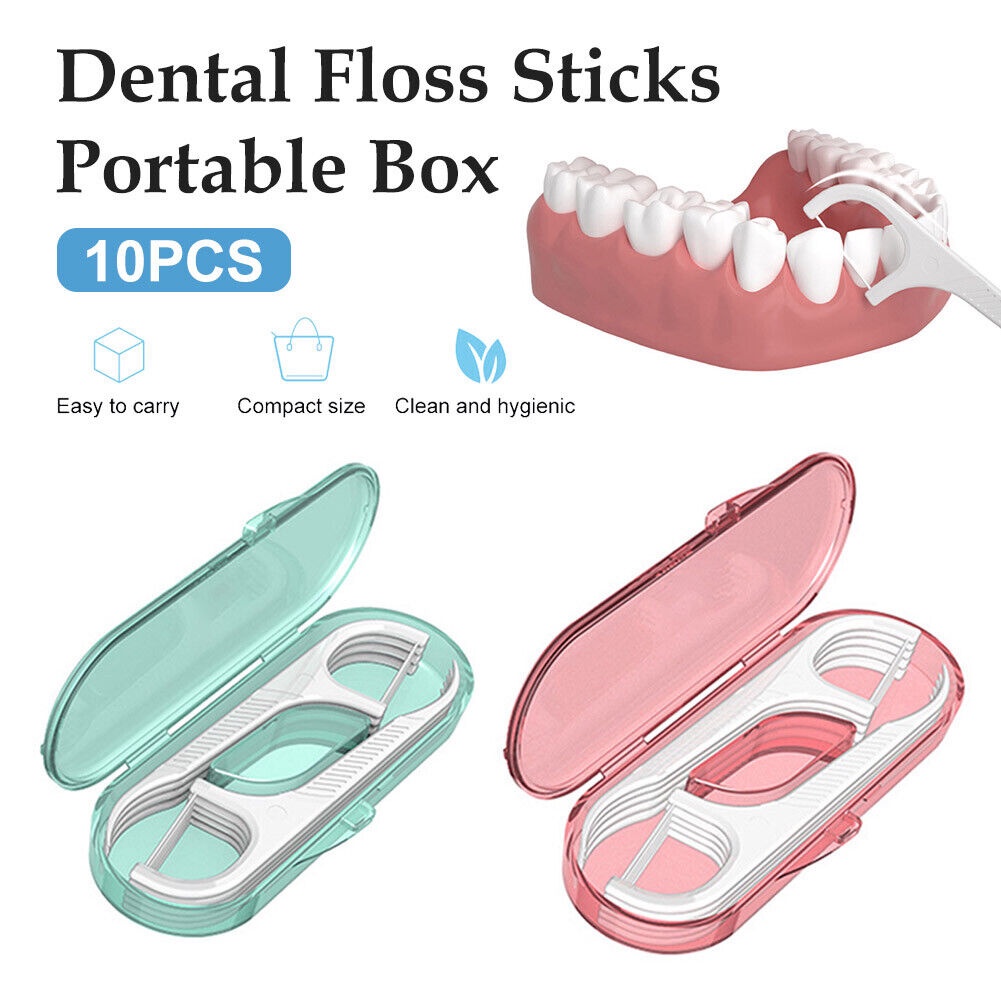 SHHM Dental Floss Case Travel Floss Professional Toothpicks Sticks ...