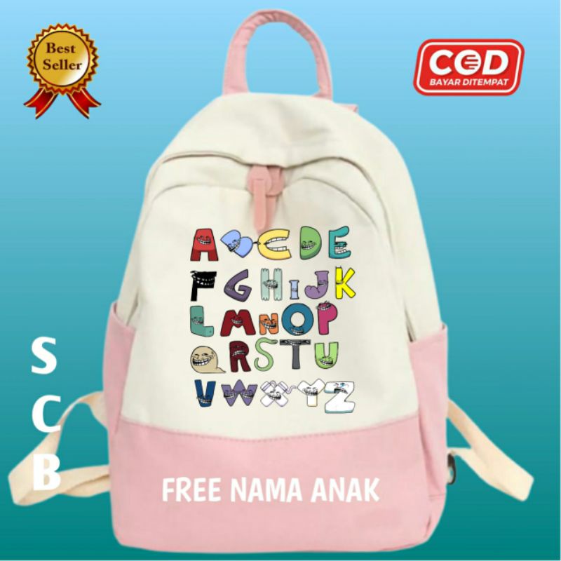 Lore Alphabet Elementary School/ PAUD Backpack Shopee Philippines