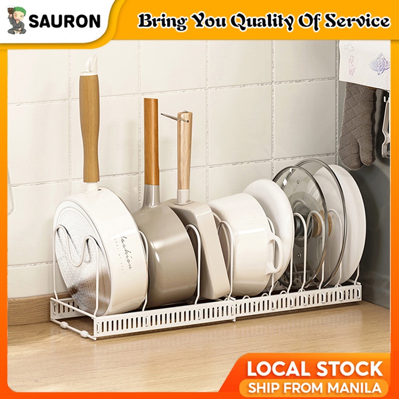 7wire Pot Cover Rack Countertop Multifunctional Storage Rack Household