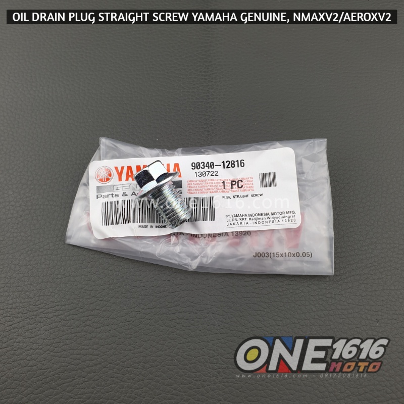 YAMAHA GENUINE OIL DRAIN PLUG STRAIGHT SCREW 9034012816 FOR NMAX V2