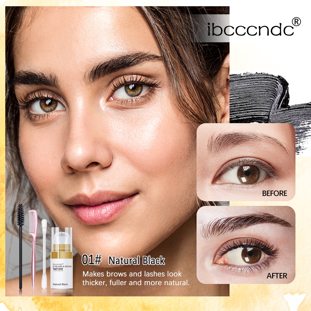 IBCCCNDC Lash Tint Dye Kit & Eyebrow Tint Dye Kit Lasting 8 Weeks For