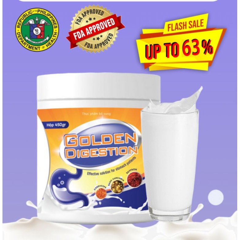 GOLDEN DIGESTION MILK for belching, heartburn, chest pain, nausea