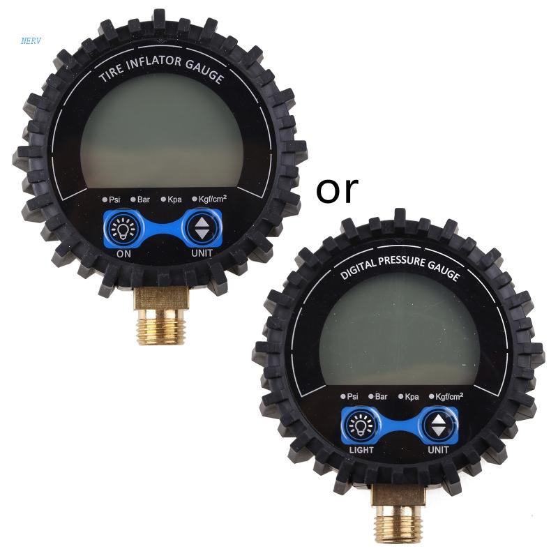 NERV Digital Pressure Gauge Sensor with LED Display 1 Accuracy 1/4'' NPT Connector Shopee