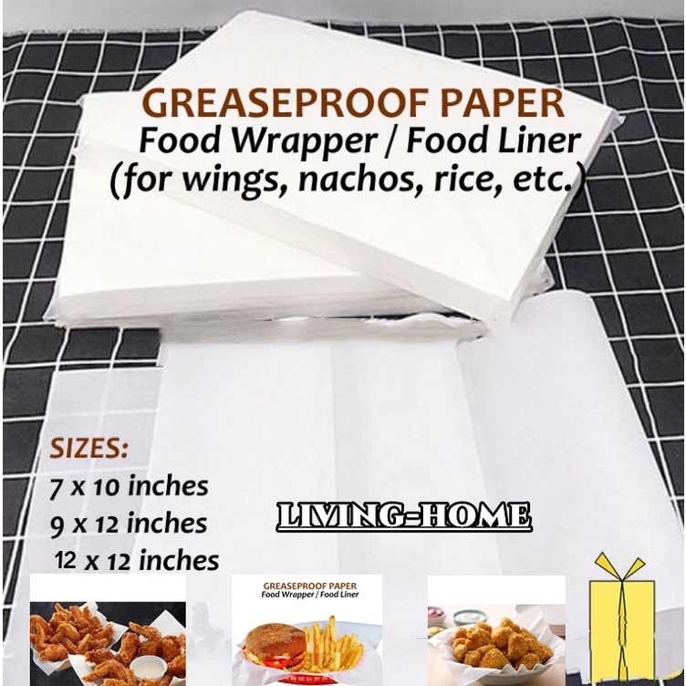 Oil proof paper food tray lining paper Hamburg pizza fried food oil