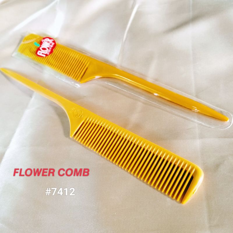 1𝙥𝙘 7412 𝙁𝙇𝙊𝙒𝙀𝙍 𝘾𝙊𝙈𝘽 CARBON ANTISTATIC HEAT Resistant HAIR CUTTING ...