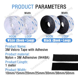 Hook & Loop Fabric Tape, Double Sided Velcro Tape, Heavy Duty Tape 25M Long  : : Tools & Home Improvement