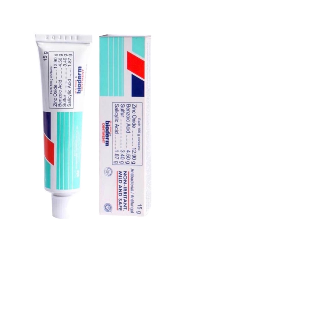 BIODERM 15g Antibacterial / Antifungal ointment for Ringworm, Eczema, Furunculosis, Acne
