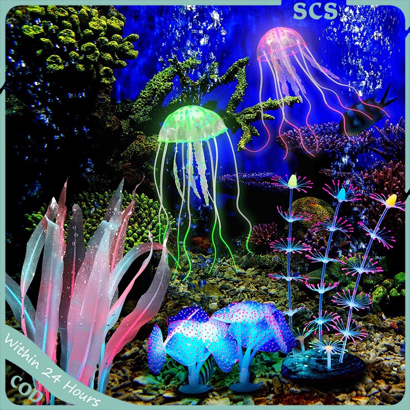 Jellyfish Decorations, Simulation Jellyfish Ornament, Fish Tank ...