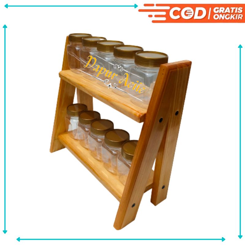 KAYU Latest Model 2 Tier Kitchen Spice Rack Storage Place Made of ...