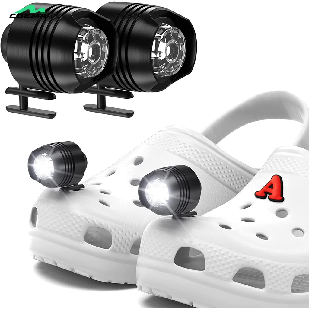 Croc Glow In The Dark Led Shoe Light (2pcs)waterproof, Cool Shoe Front ...