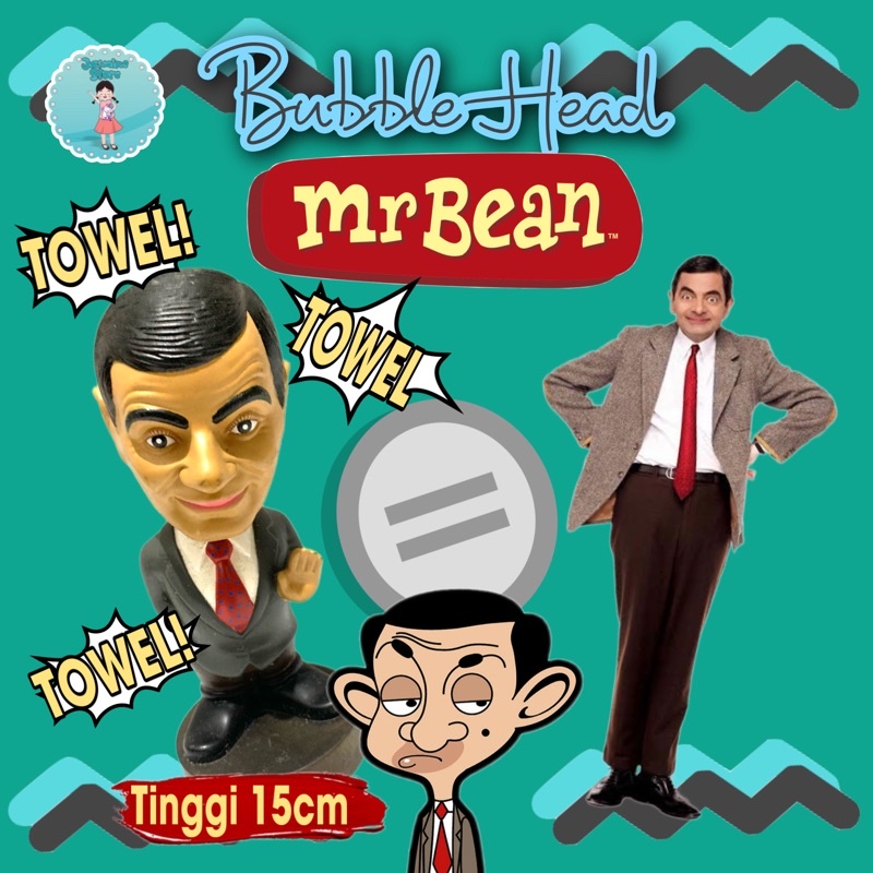 Bubble Head Mr Bean / Mr. Bean Bobble Head / Figure Mr Bean / Mr Bean ...