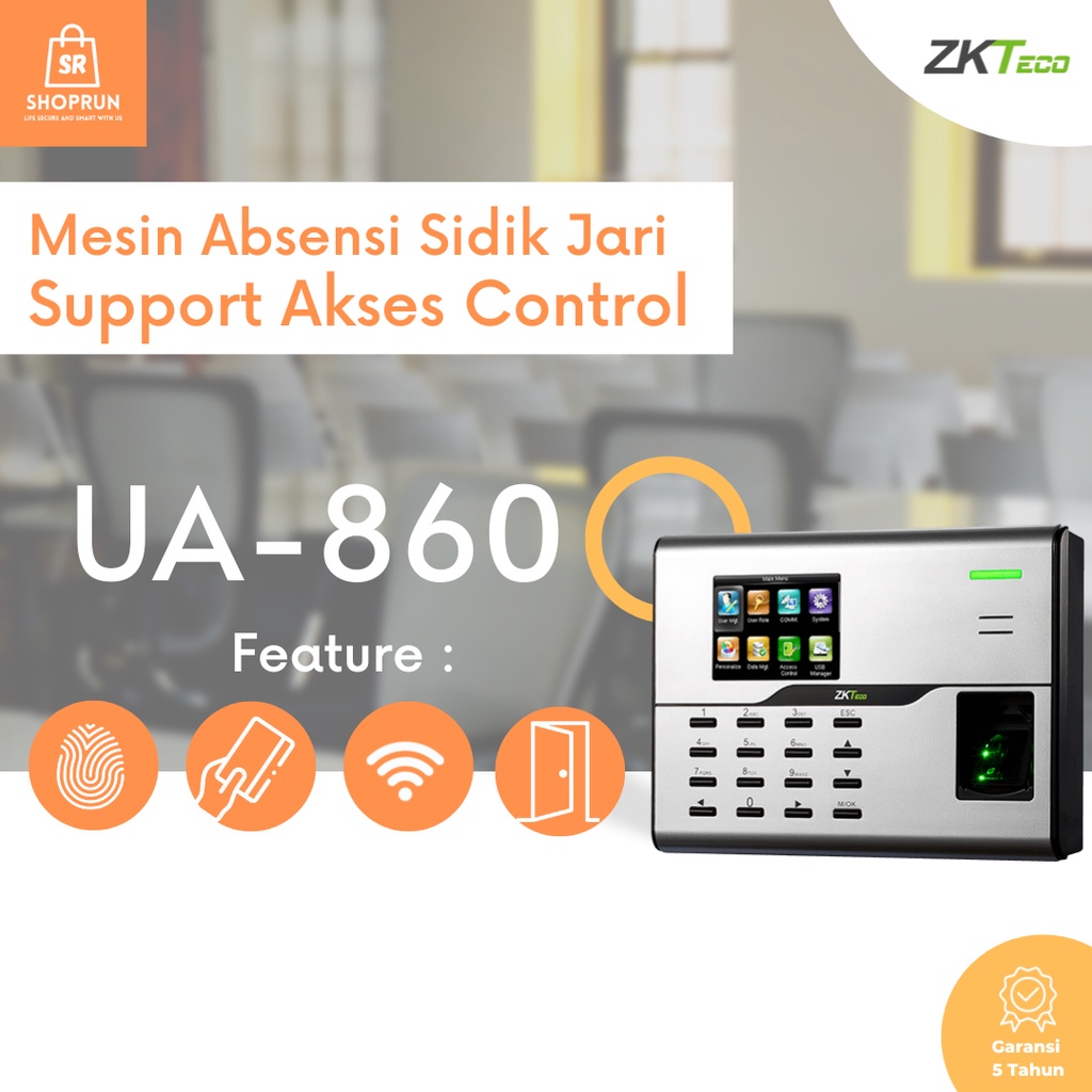 MESIN Magic UA860 Door Attendance And Access Control Machine Support ...