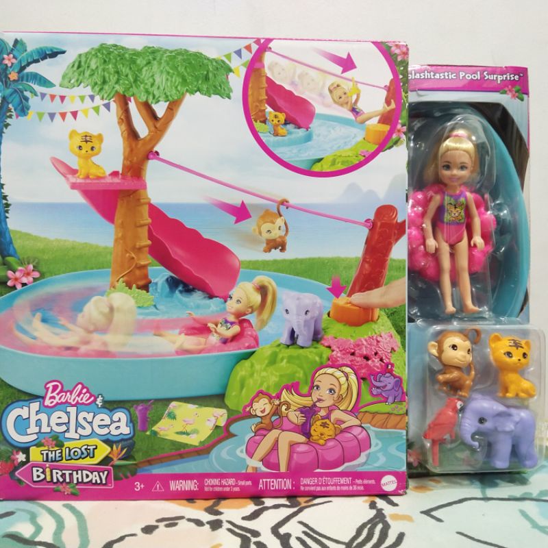 Barbie Chelsea Doll The Lost Birthday Splashtastic Surprise Pool ...