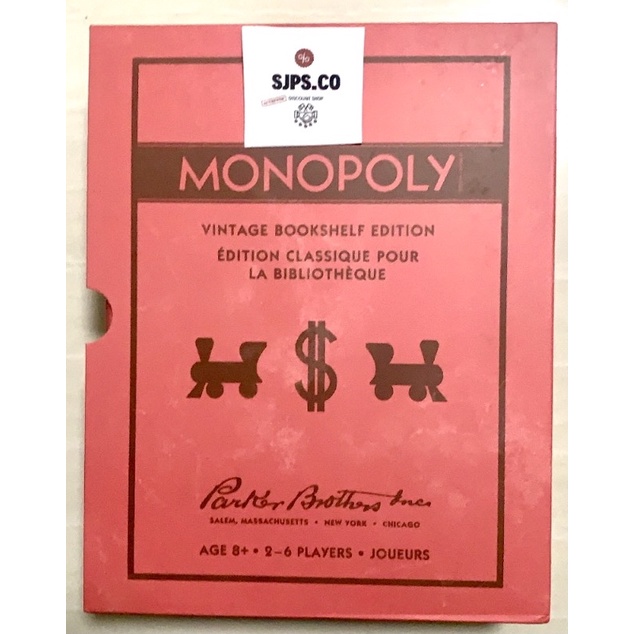 Monopoly Vintage Bookshelf Edition PINK Color (SEALED) Shopee Philippines