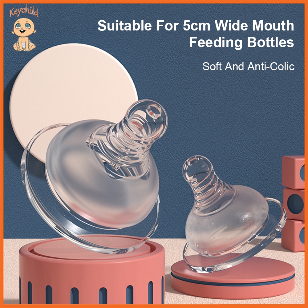 MiniTree 60ml Blue Baby Feeding Bottle with Soft Silicone Nipple BPA Free Anti Colic main image 0