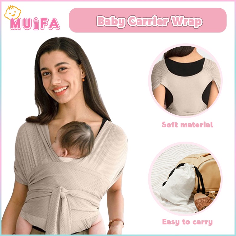 Easy to Wear Hands Free - Baby Wrap Carrier