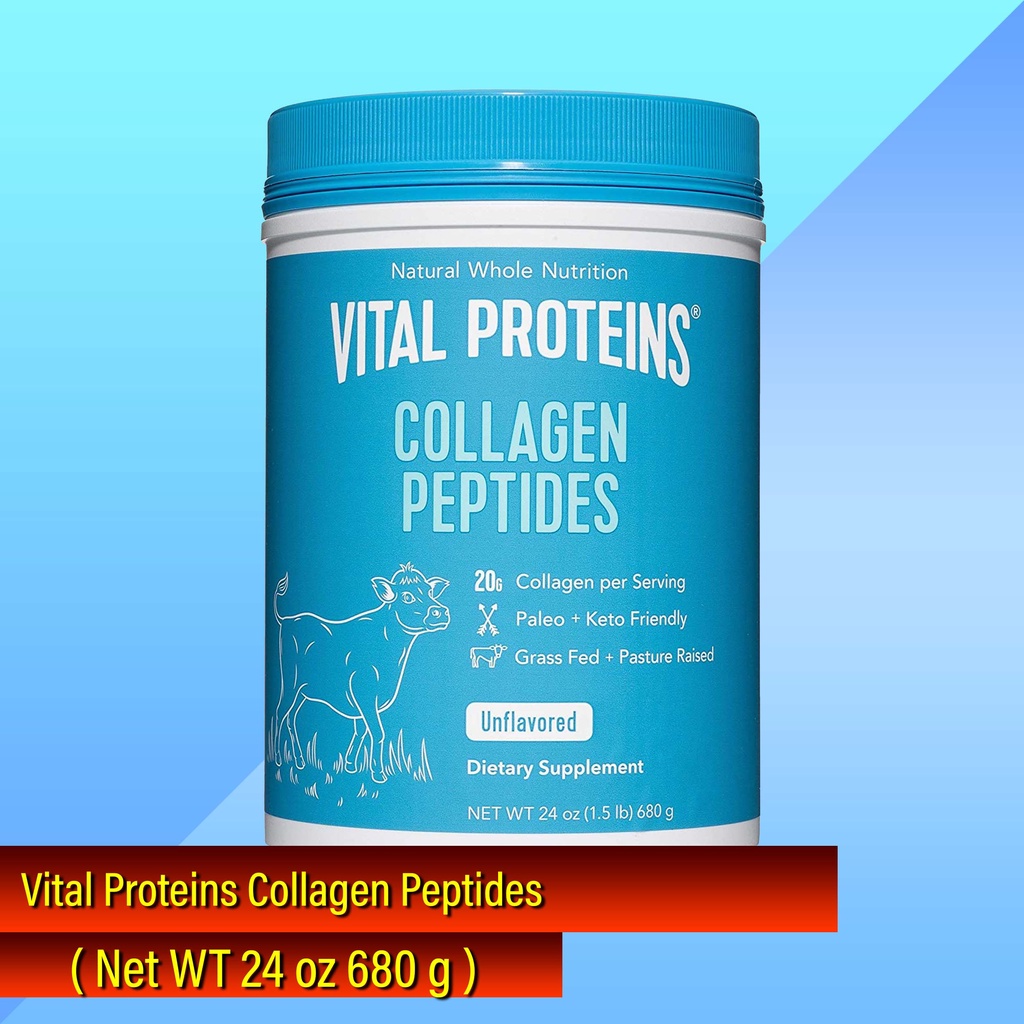 Vital Proteins Collagen Peptides Unflavored Dietary Supplement Net Wt 24 Oz 680g Shopee