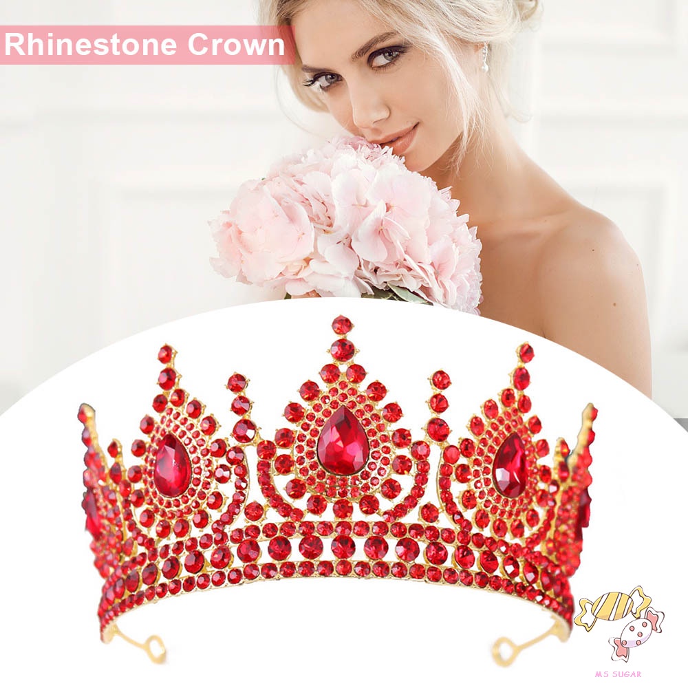 Vintage Crowns And Tiaras For Women Bridal Baroque Wedding Crowns Gem Queen Crowns Birthday