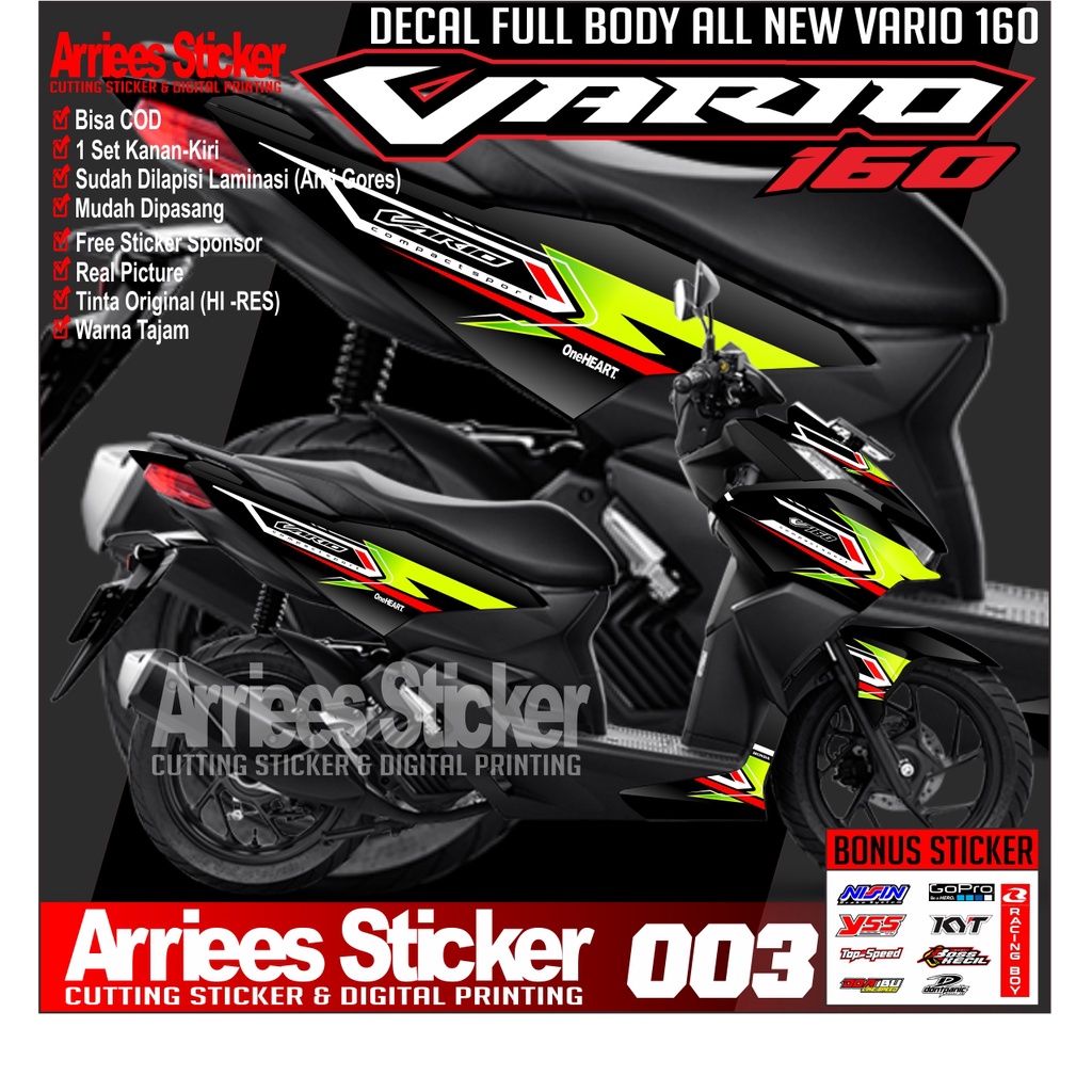 Decal vario new 160 2022 Sticker striping vario 160 Sticker fullbody ...