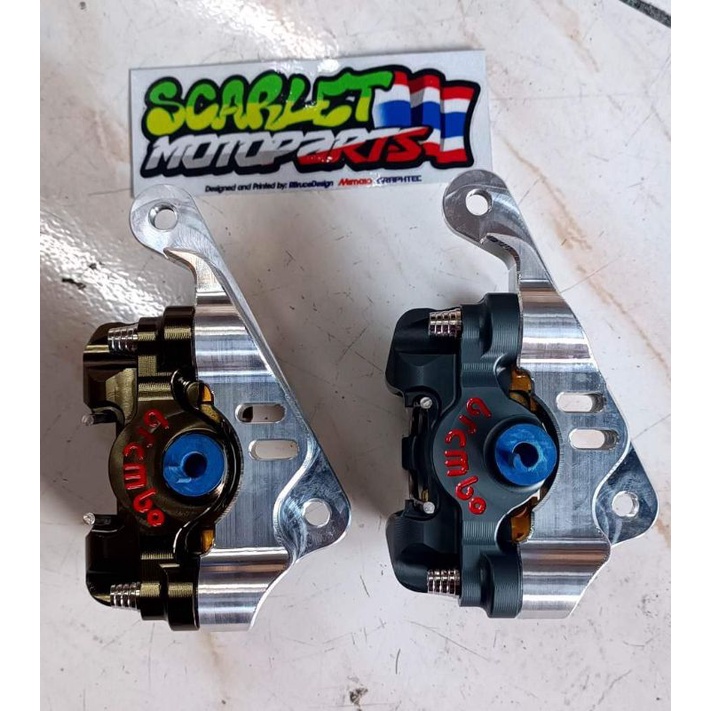 brembo doraemon caliper for wave 125( free caliper bolts) Shopee