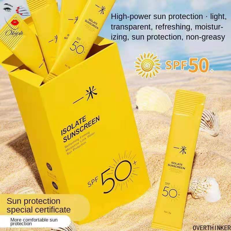 20pcs Sunscreen spf 50 Suncream Face Body Sunblock Cream isolate UV Protection Whitening skin
