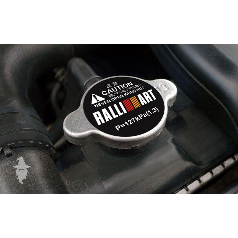 RalliArt Racing Radiator cap STICKER JDM Mitsubishi Lancer Evo