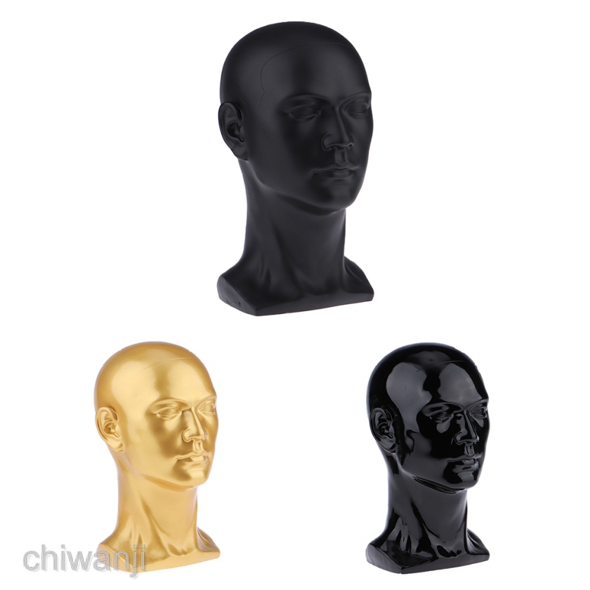 PVC Male Displaying Head Wigs H Making Mannequin Cap Hat Display Model ...