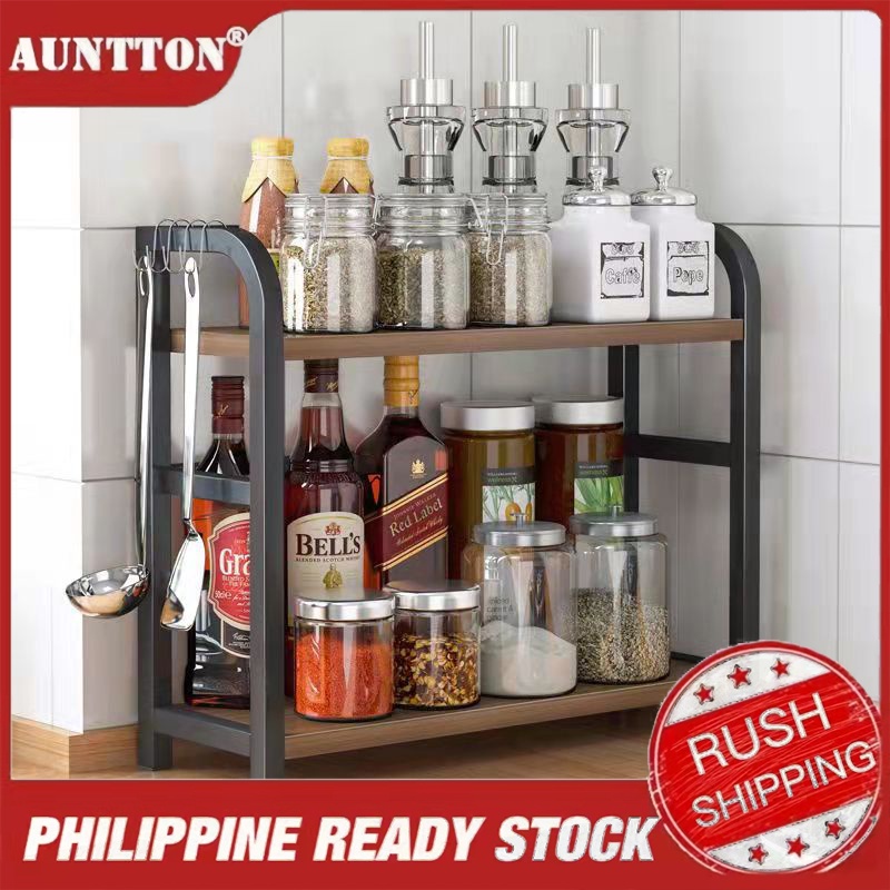 COD 2 Tier and 3Tier Spice Rack Condiment Seasoning Storage Organizer ...