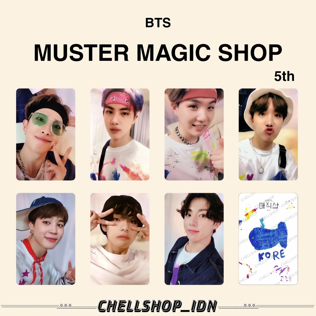 Photocard BTS 5TH MUSTER MAGIC SHOP | Shopee Philippines