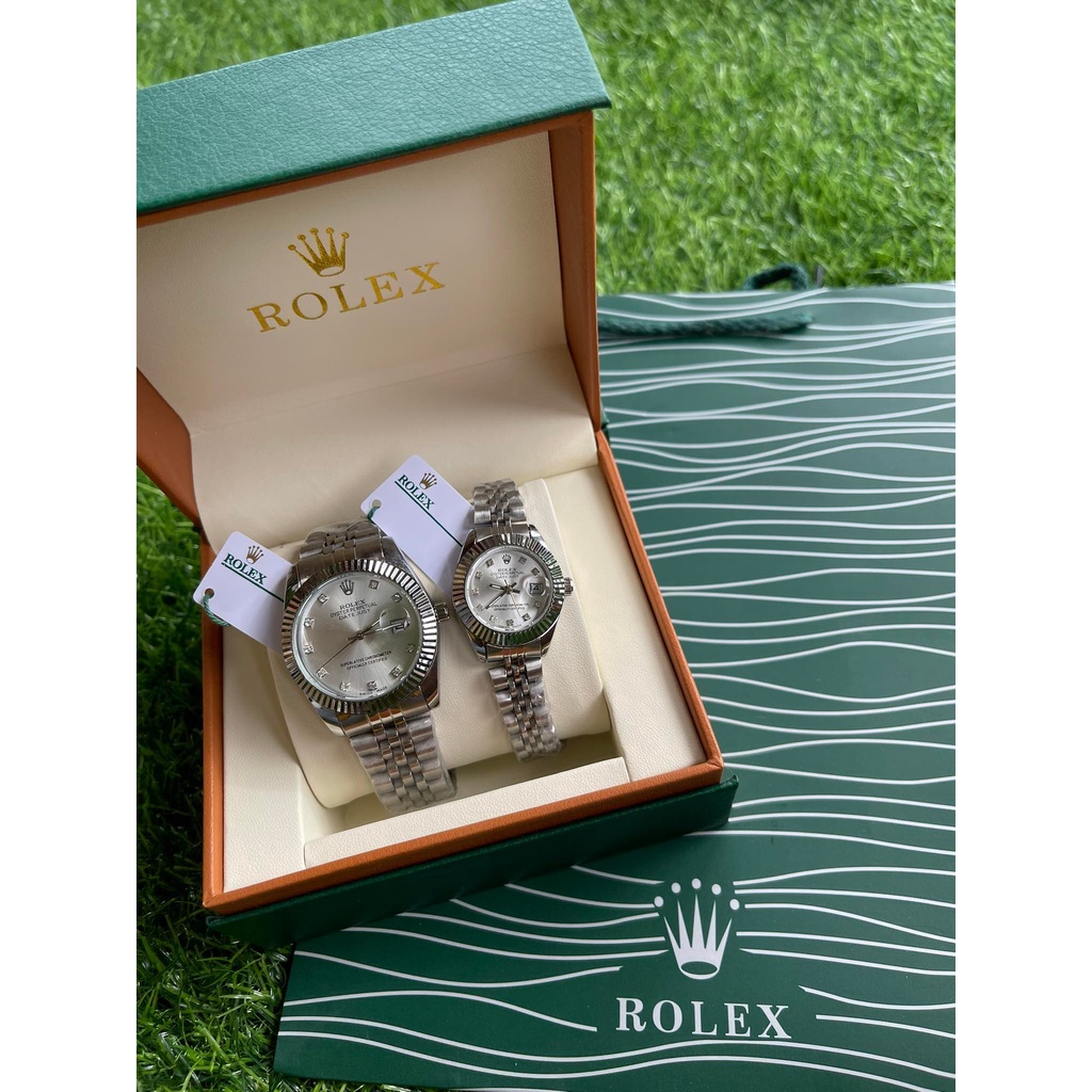 Couple Rolex Watch Best Seller Complete set with box and paper bag