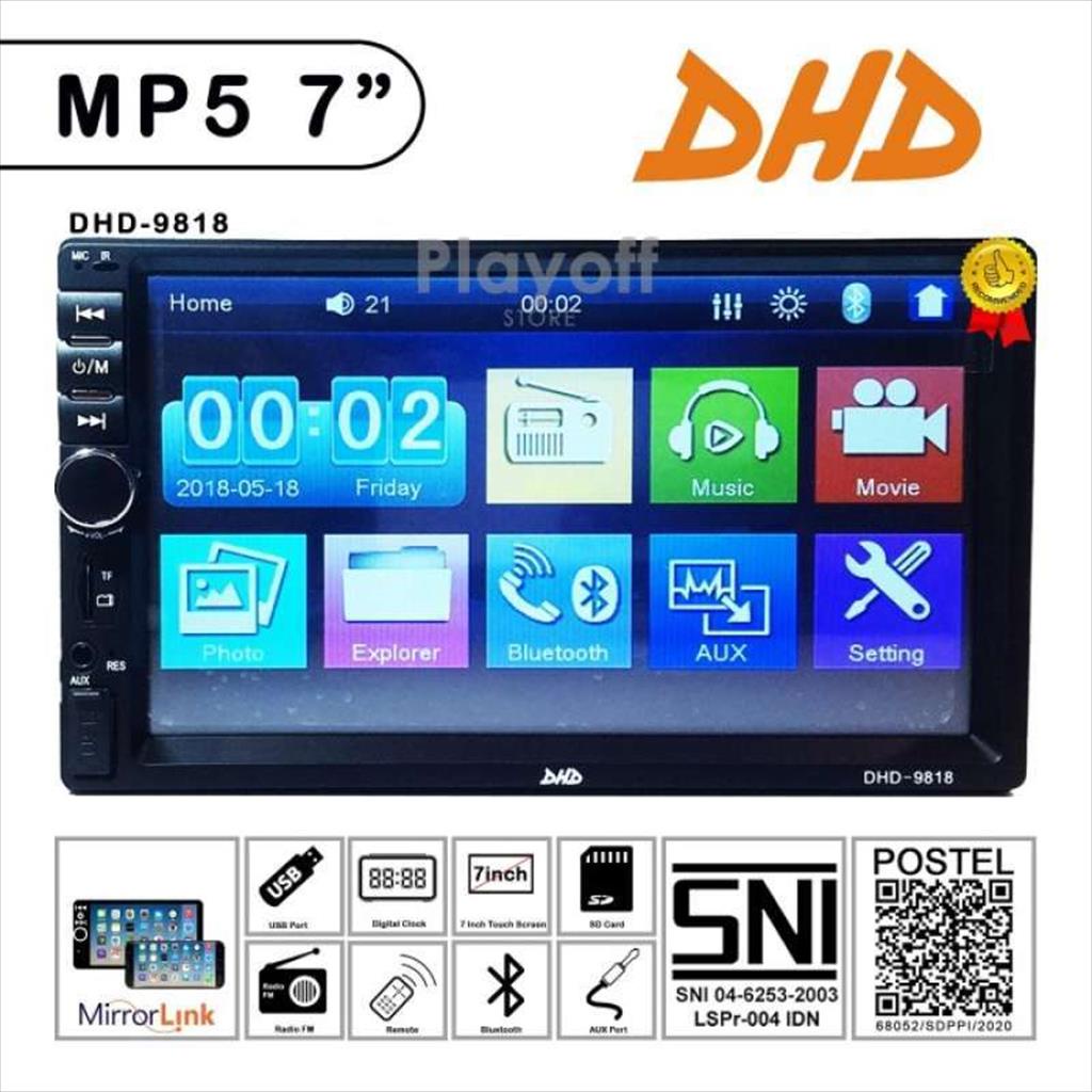Double Din 7 inch Bluetooth Head Unit DHD 9818 MULTIMEDIA PLAYER ...