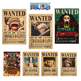 New One Piece Four Emperors Luffy 3 Billion Vintage Poster Kids