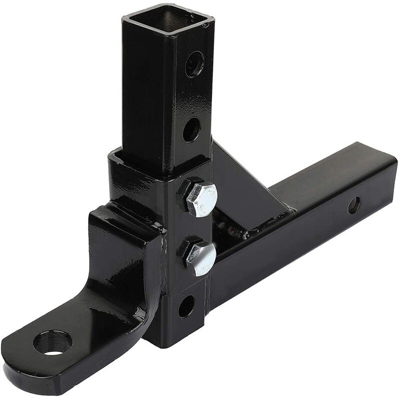 10INCH Adjustable Tow Trailer 4 Level Trailer Hitch Ball Mount Arm Car